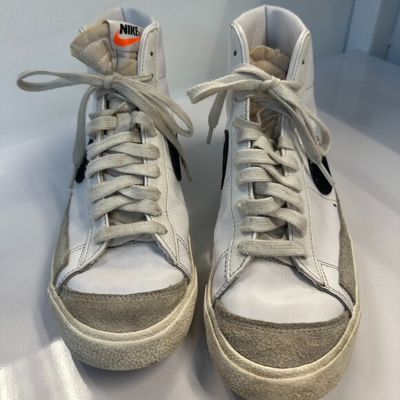 Nike Blazer Mid 77 White High Top Shoes Tennis Athletic - Picture 2 of 6